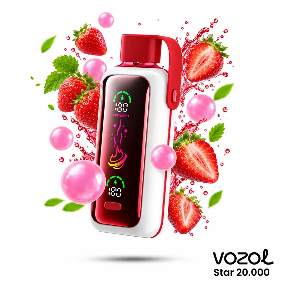 Vozol Star 20000 Strawberry Bubble Gum