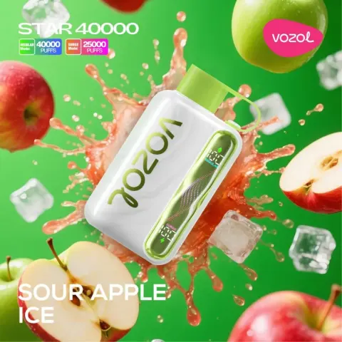Vozol Star 40000 Sour Apple Ice